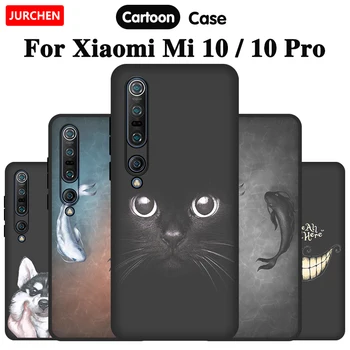Чжурчжэньский Силиконов Калъф за телефон Xiaomi Mi 10 Pro, Тънка делото с Хубав Модел от Картун Xiaomi Mi 10 10 Pro