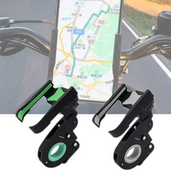 Държач за велосипед телефон на кормилото на мотоциклета, поддръжка на мобилен телефон на, въртене на 360 градуса, аксесоари за закрепване на пътен велосипед МТВ