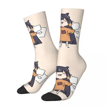 Hololive Момиче Ninomae Ina'nis Добротные чорапи Мъжки и женски пролетта Чорапи от Полиестер