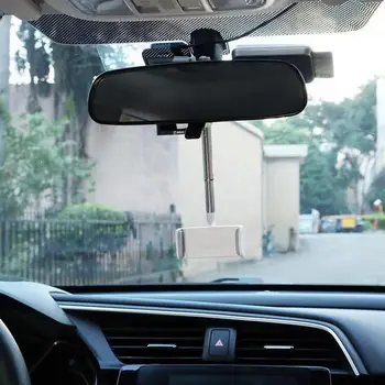 Практична скоба за кола за телефон Гъвкава и лесна инсталация Универсална поставка за поставяне на автомобилни огледала за обратно виждане