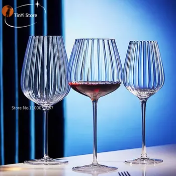 2 бр., луксозни кристални чаши за вино с ромолящи, домакински чаша вино, Чаша за шампанско, Чаши за червено вино, Прозрачен Романтична сватбена купа, подарък
