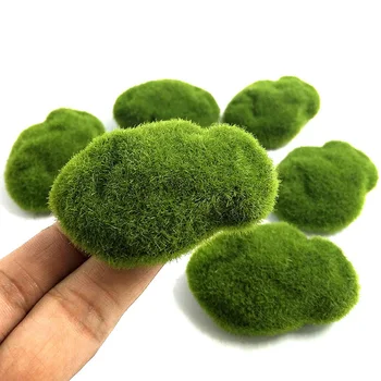 Изкуствен мъх камък стекающийся камък тревата микро пейзаж сочни аксесоари за декорация със собствените си ръце Билка Аквариум Градинско растение Мшистое