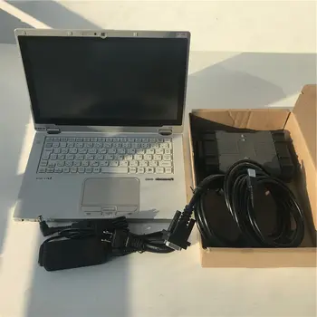 MB Star C6 VCI SD Connect DoIP Wifi инструмент за Диагностика със софтуер версия 09/2023 CF-AX2 i5 4gb 90% Нов Лаптоп, може да бъде докоснат Пълен Комплект