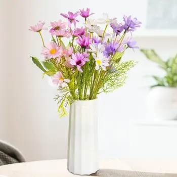 Изкуствена клонка цвете Маргаритки, ваза 