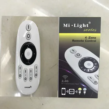 Mi Light 2.4 G RF 4-Зонный Безжично дистанционно управление, Одноцветный led Димер за Mi-light WW/CW led лампи/обикновен цвят led лента