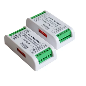 4-Канален DMX 512 led декодер контролер-димер 12 В 24 В конзола се използва за led лента RGBW