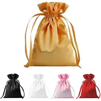 30 бр. сатен подарък пакети, златна чанта от съвсем малък подарък пакети за Коледа, сватбени торбички за подаръци, чанта за душата, чанта за малки декорации