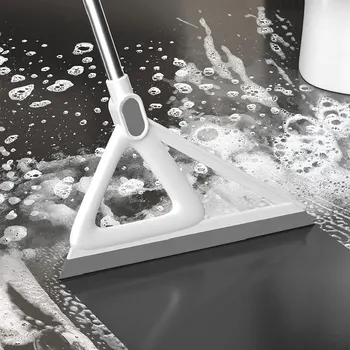 Вълшебна метла, богат на функции силиконова метла за изсушаване на стъкло на пода в банята