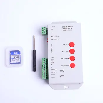 T-1000S DMX 512 RGB led контролер, Конфигуриране SPI SD-карта WS2812B T-1000S DMX 512 RGB led контролер, Конфигуриране SPI SD JK158