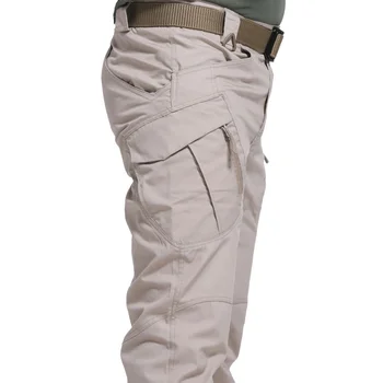 Панталони с Джобове, Водоустойчив износоустойчиви ежедневни панталони-карго, мъжки Дрехи 6xl, градинска облекло Y2k, мъжки панталони-cargo