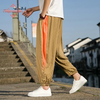 Висококачествени мъжки ежедневни спортни панталони 2023, китайски стил, Модни Нови жакард панталони, Марка дрехи, улични зреещи
