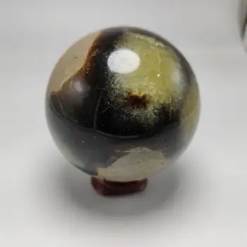 65-70 мм натурален септарианский кварцов кристална топка-сфера исцеляющий