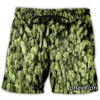 phechion, нови мъжки/дамски ежедневни панталони с 3D принтом Cannabis sativa, модни градинска дрехи, мъжки свободни спортни шорти A82