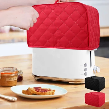 Капачка за тостер от мека лесно полиестер, покритие за дребни домакински уреди, която може да се пере в машина, Защитно покритие за хлебопечки, прахоустойчив, тостер